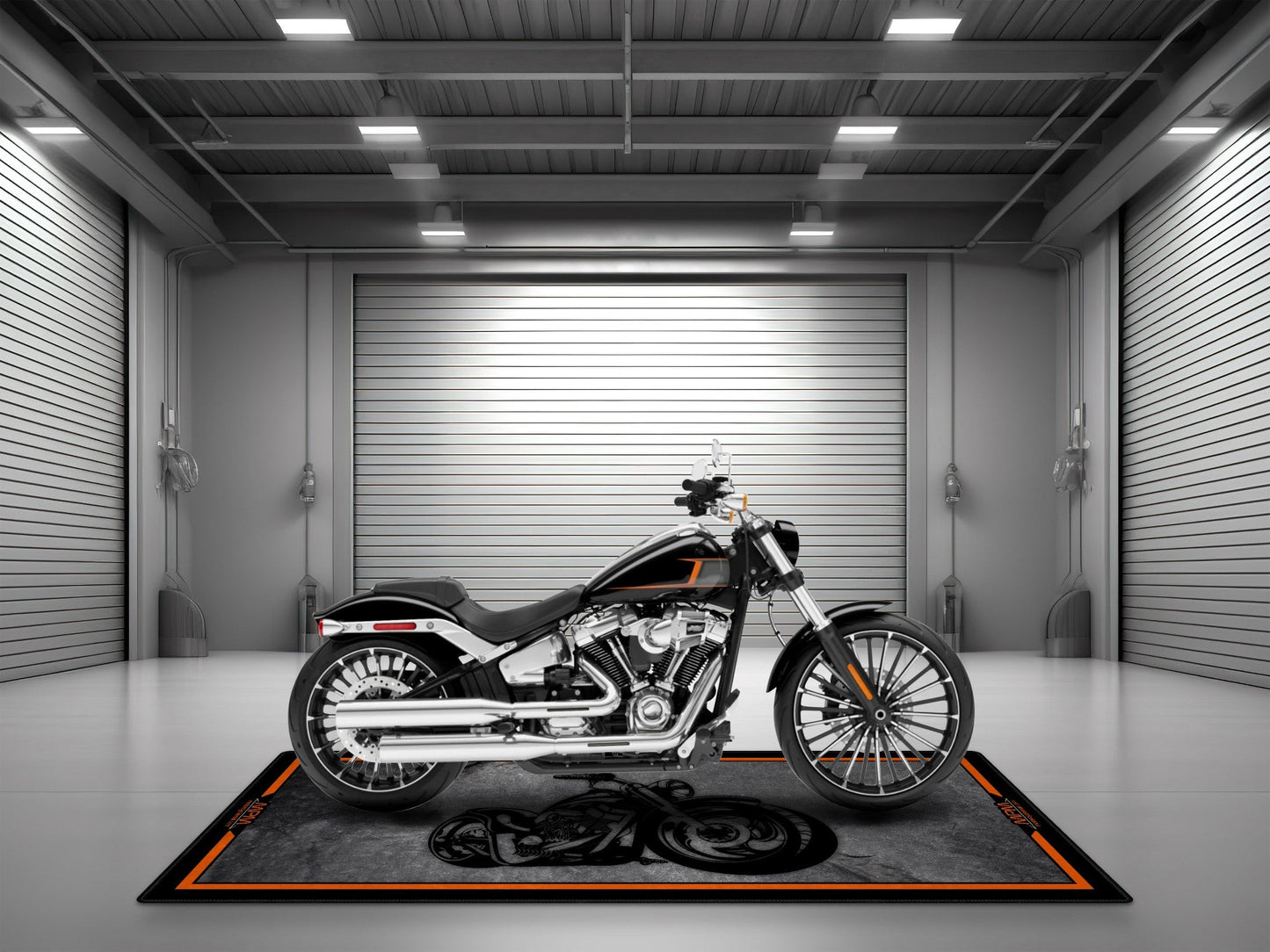 Motorcycle Mat Design for Chopper Motorcycle - MM7208