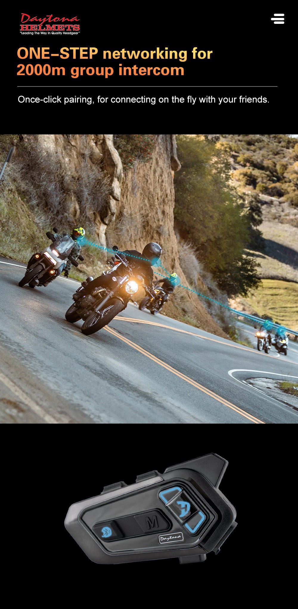 BLUETOOTH- UNIVERSAL SYSTEM FOR ALL HELMETS