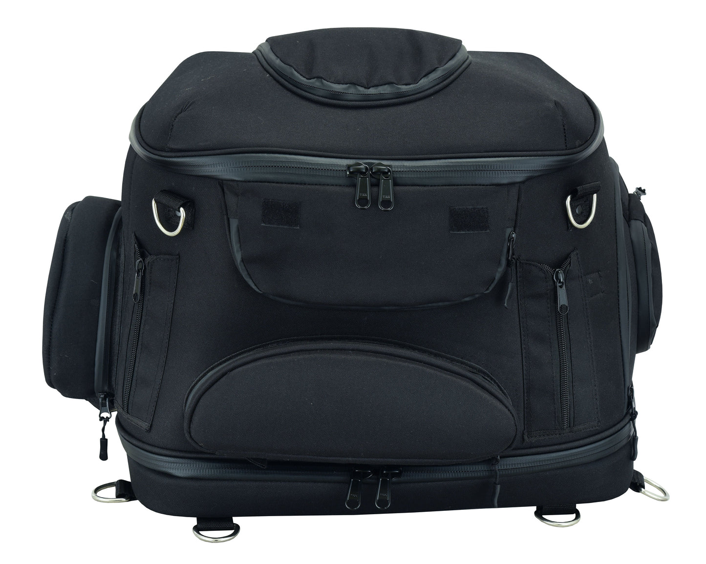 Renegade Classics Black Heavy Duty Textile Motorcycle Pet Carrier Si