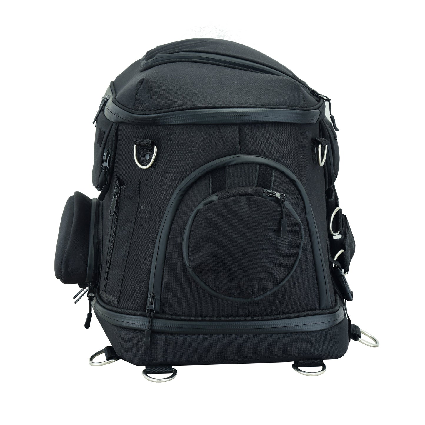 Renegade Classics Black Heavy Duty Textile Motorcycle Pet Carrier Si