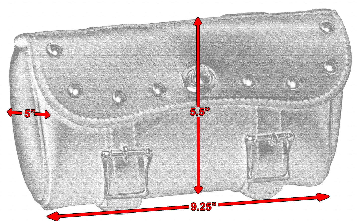 Two Strap Tool Bag w/ Studs