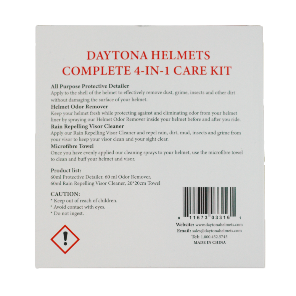 HELMET CARE KIT- FOR ALL DAYTONA HELMET MODELS AND MORE