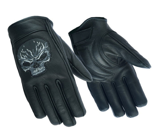 Reflective Skull Short Glove