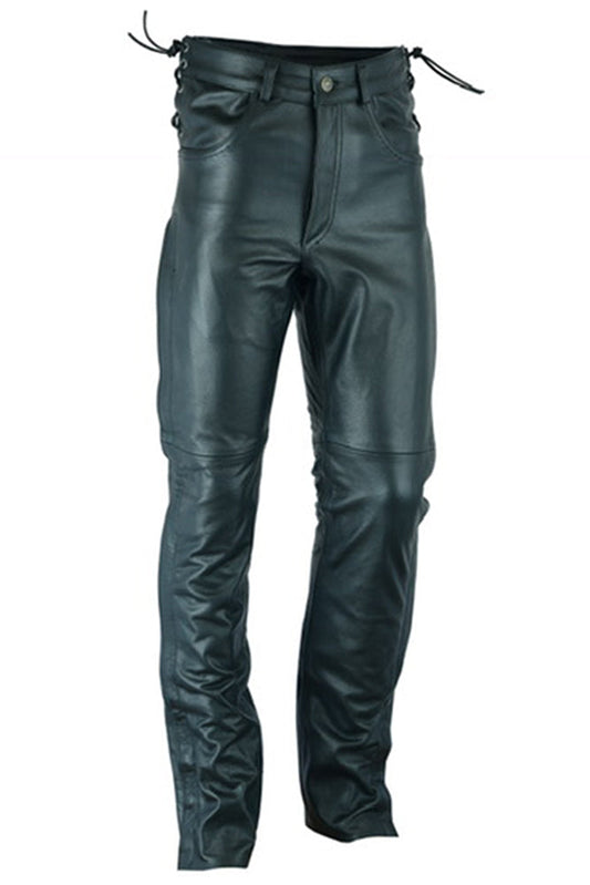 Road Rage Black leather motorcycle chaps