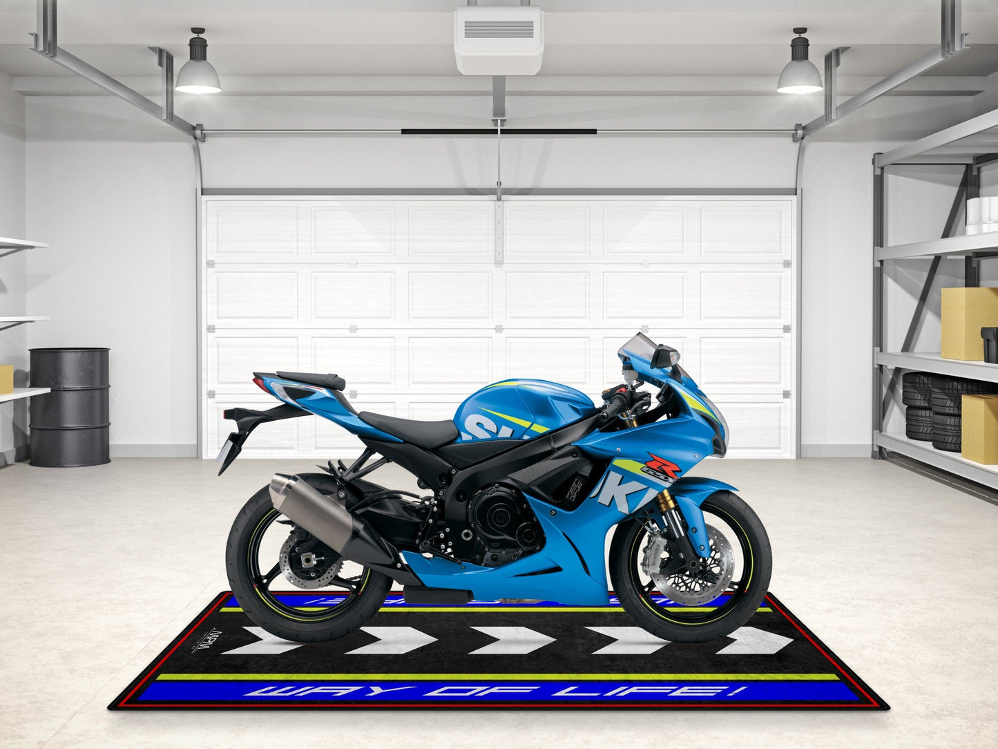 Designed Pit Mat for Suzuki Motorsport Motorcycle - MM7125