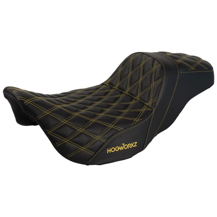 Rise Up Seat for Harley® Touring '08-'25 (Various Stitching Colors)