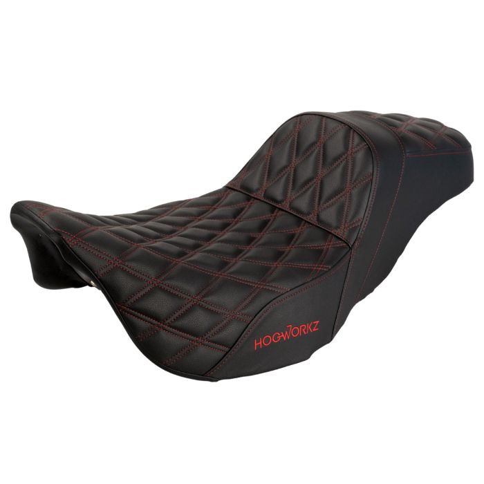 Rise Up Seat for Harley® Touring '08-'25 (Various Stitching Colors)