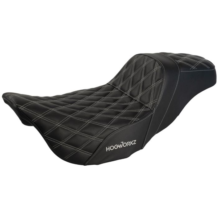 Rise Up Seat for Harley® Touring '08-'25 (Various Stitching Colors)