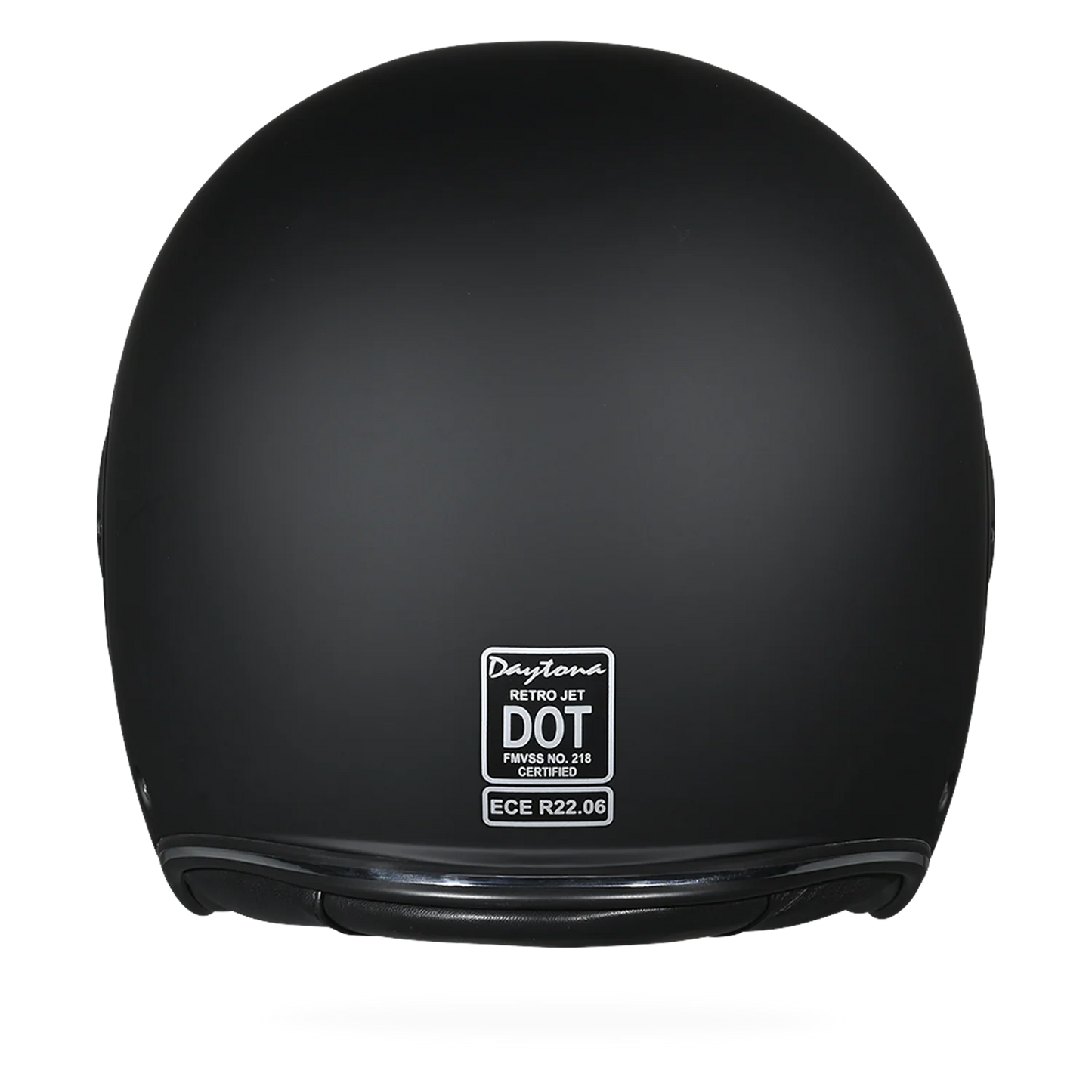 D.O.T. & ECE Daytona Retro Jet- Dull Black
