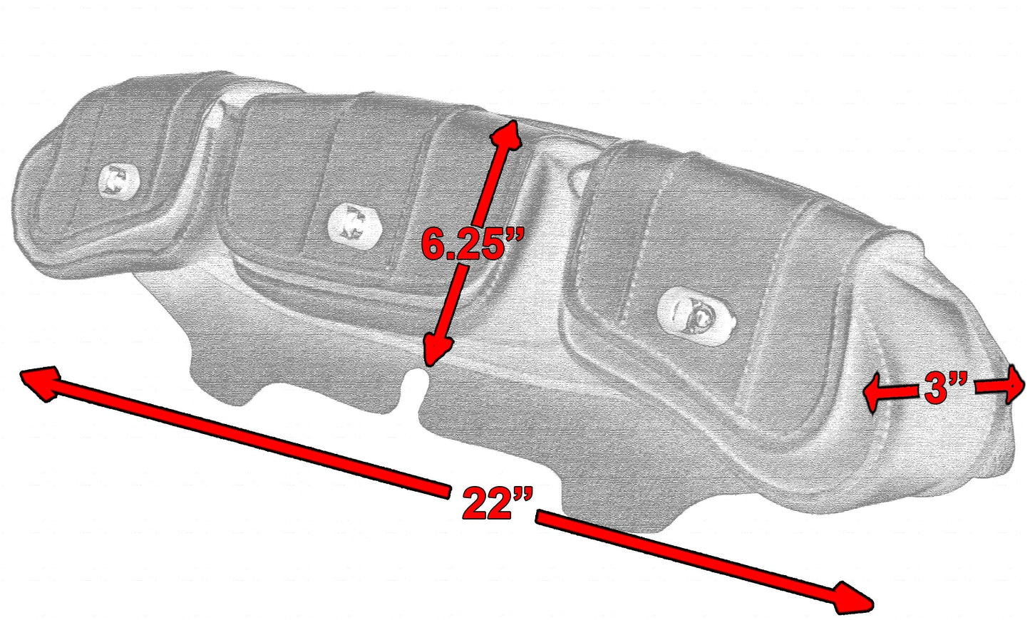 DS Three-Pocket Windshield Bag