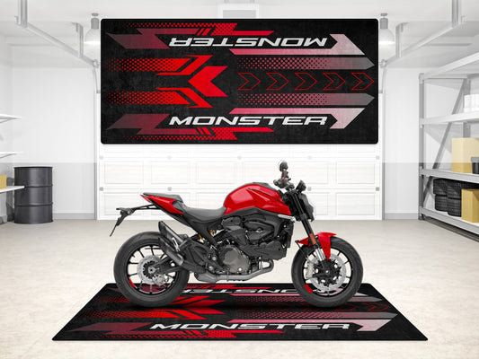 Designed Pit Mat for Ducati Monster Motorcycle - MM7176