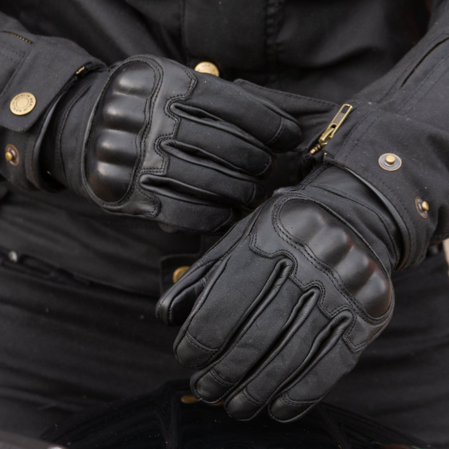 MERLIN GLENN WAX/LEATHER GLOVE BLACK
