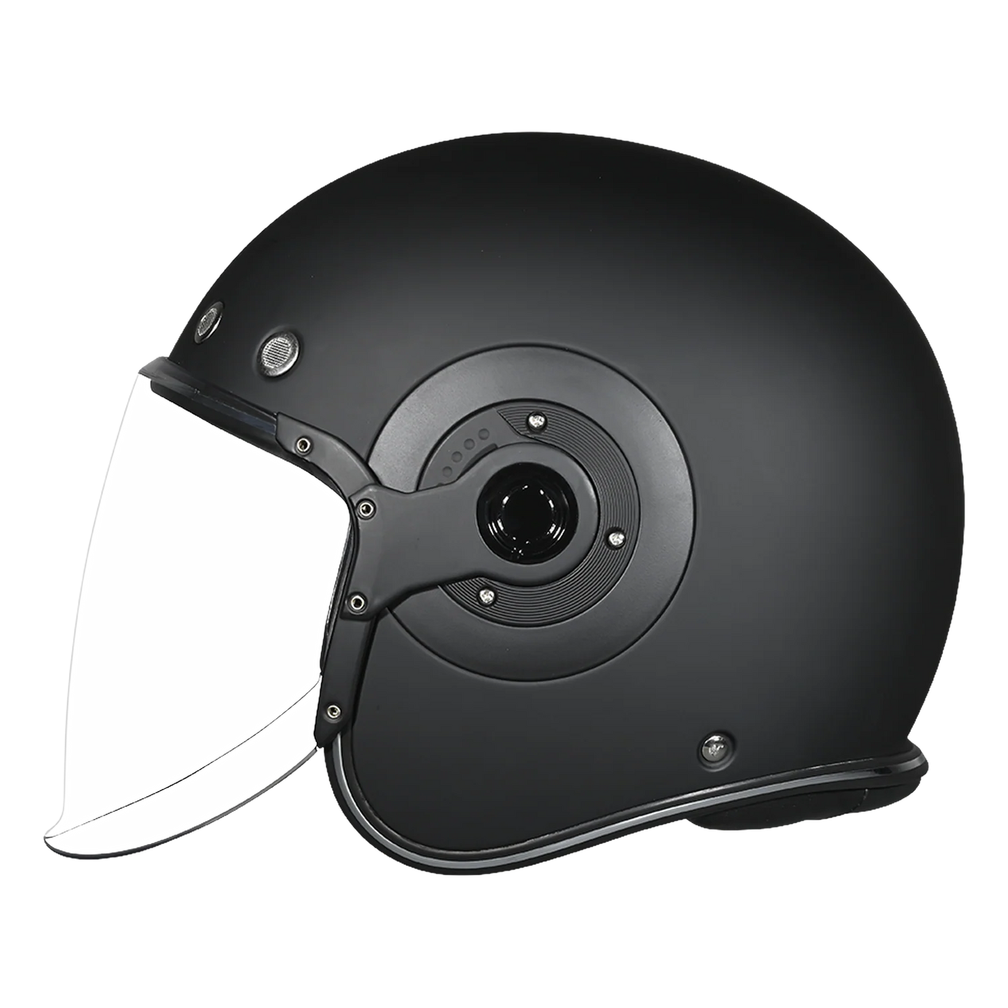 D.O.T. & ECE Daytona Retro Jet- Dull Black
