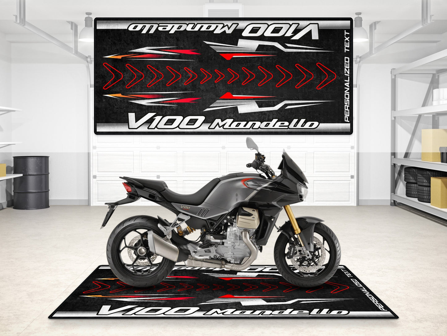 Designed Pit Mat for Moto Guzzi V100 Mandello - MM7206