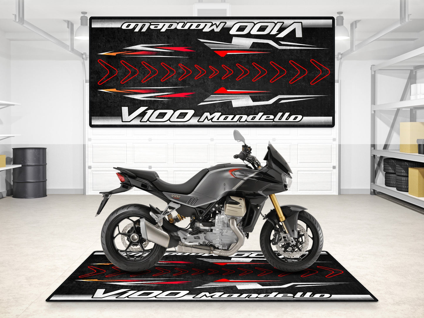 Designed Pit Mat for Moto Guzzi V100 Mandello - MM7206