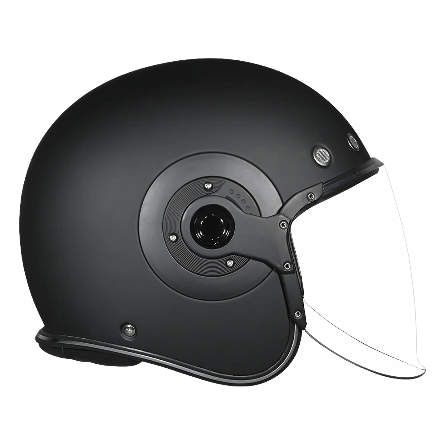 D.O.T. & ECE Daytona Retro Jet- Dull Black