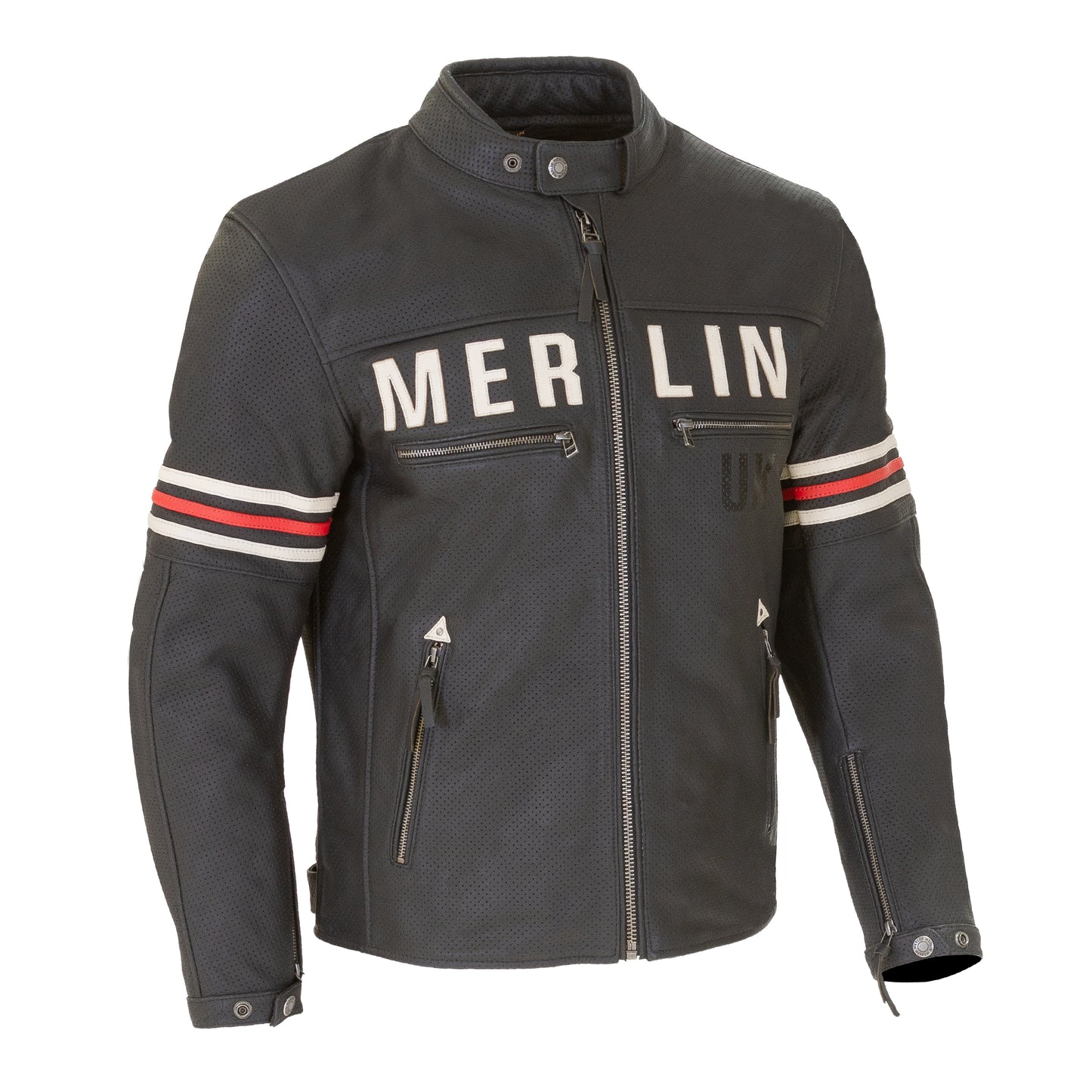 Merlin - Revival Perforated Leather Jacket
