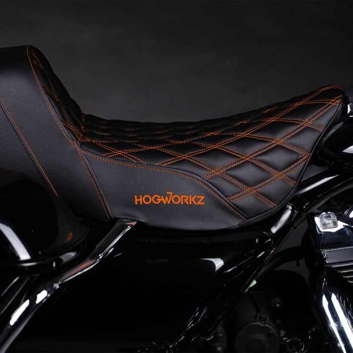 Rise Up Seat for Harley® Touring '08-'25 (Various Stitching Colors)
