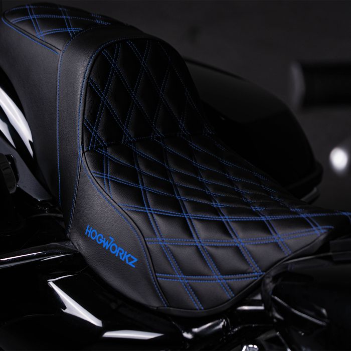 Rise Up Seat for Harley® Touring '08-'25 (Various Stitching Colors)