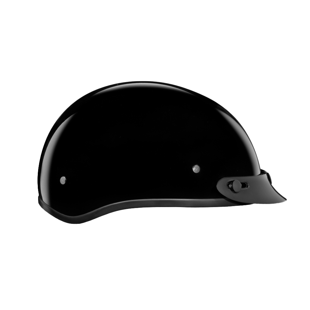 D.O.T. DAYTONA SKULL CAP- HI-GLOSS BLACK
