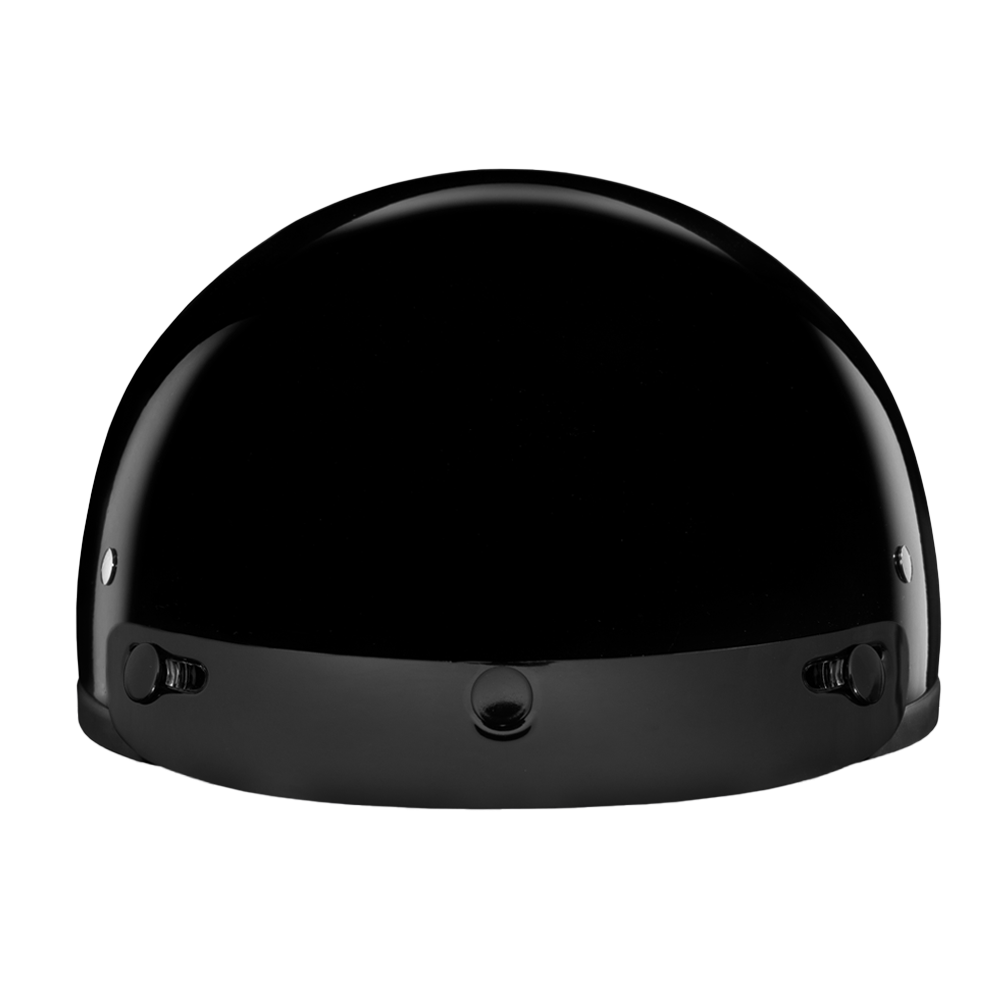 D.O.T. DAYTONA SKULL CAP- HI-GLOSS BLACK