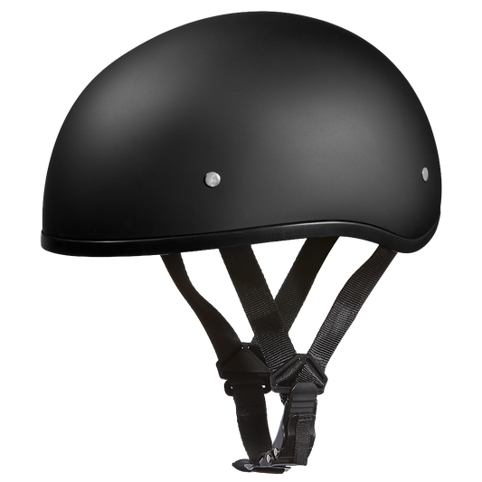 D.O.T. DAYTONA SKULL CAP W/O VISOR- DULL BLACK