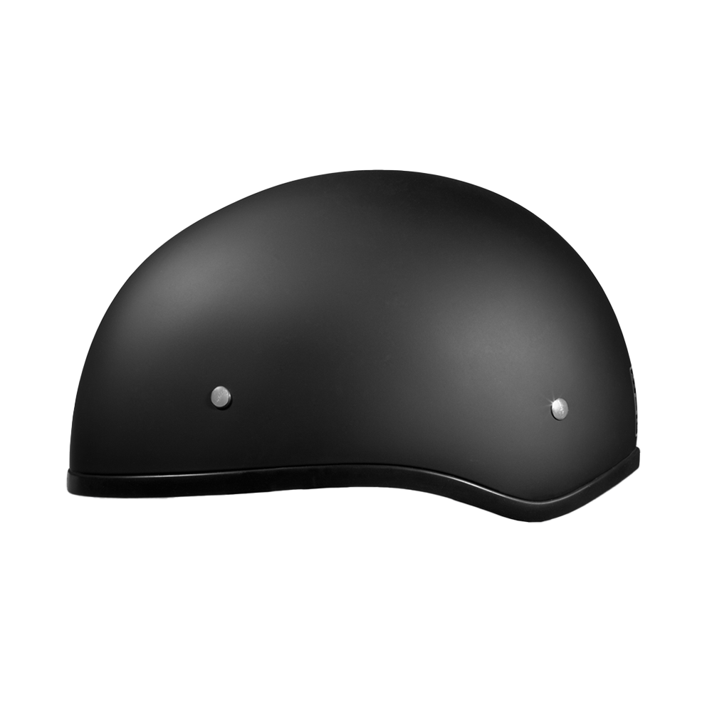 daytona polo motorcycle helmets Daytona Helmets Skull Cap W/O Visor- Dull Black Motorcycle DOT Helmet D1-BNS