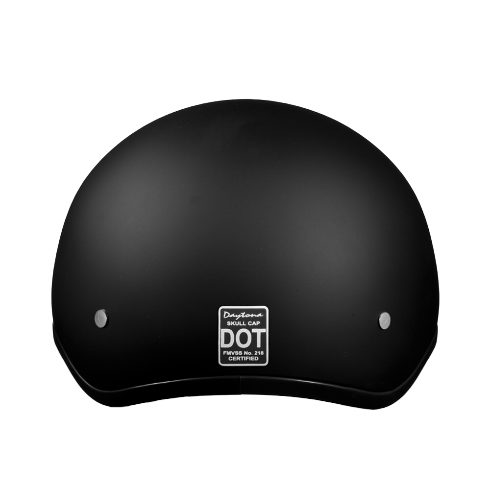 D.O.T. DAYTONA SKULL CAP W/O VISOR- DULL BLACK