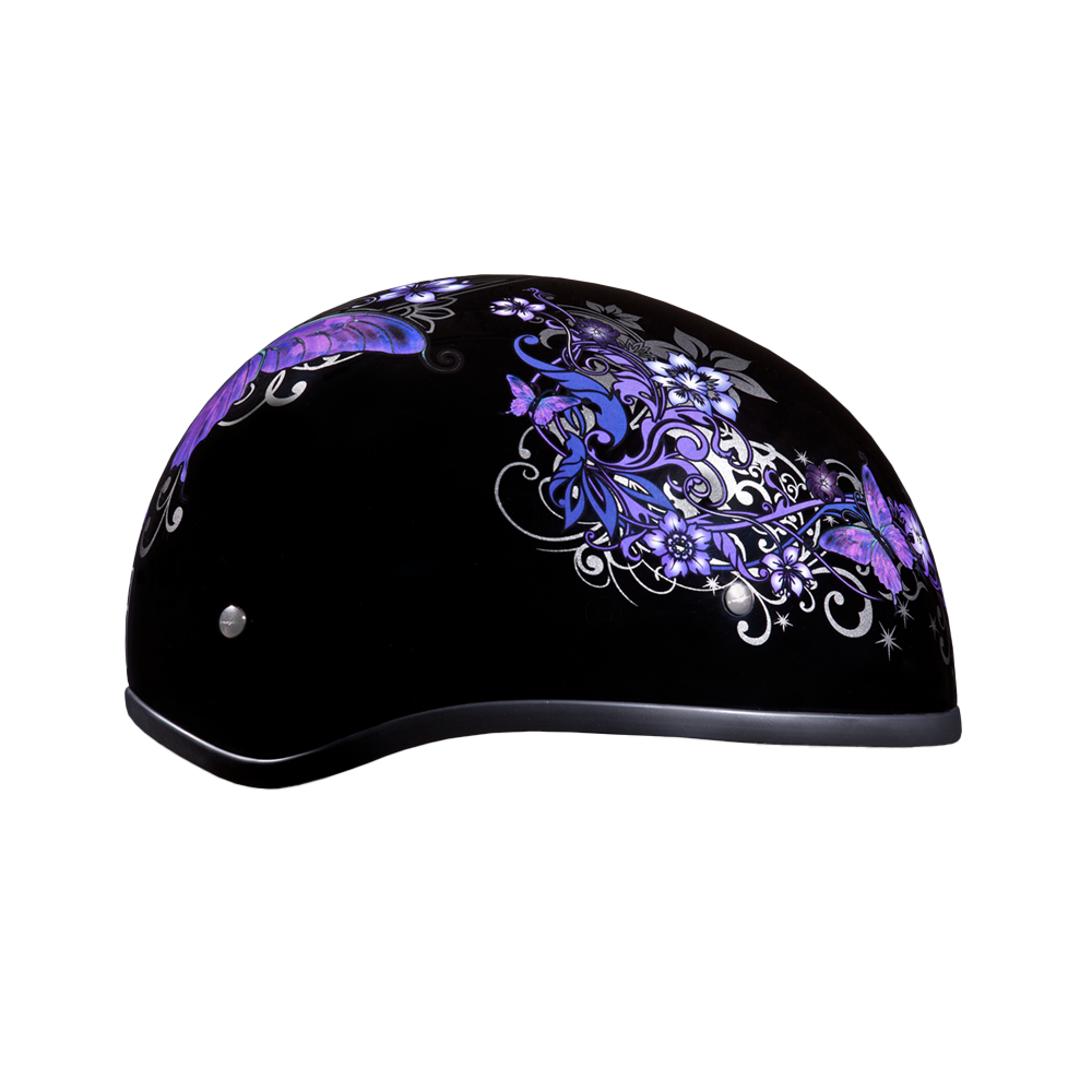 D.O.T. DAYTONA SKULL CAP- W/ BUTTERFLY