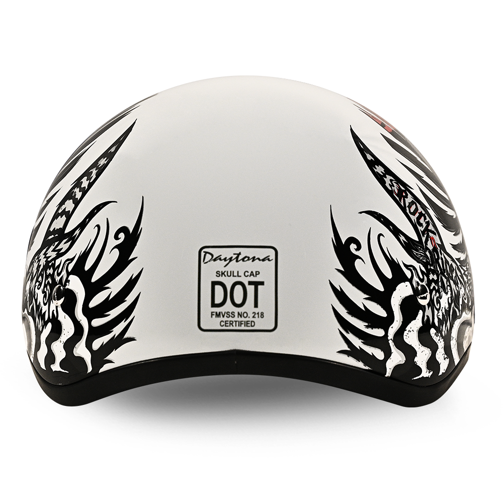 D.O.T. DAYTONA SKULL CAP- W/ ROCKIN' REAPER