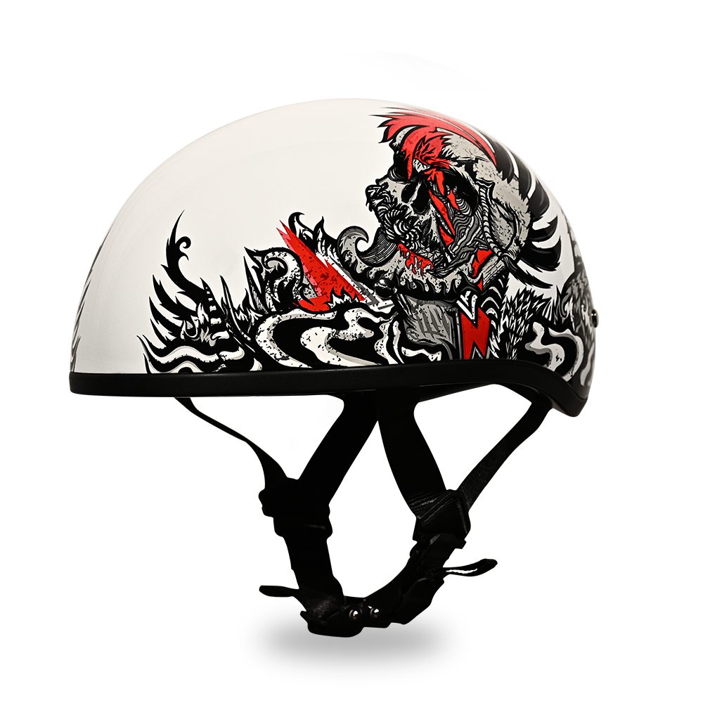 D.O.T. DAYTONA SKULL CAP- W/ ROCKIN' REAPER
