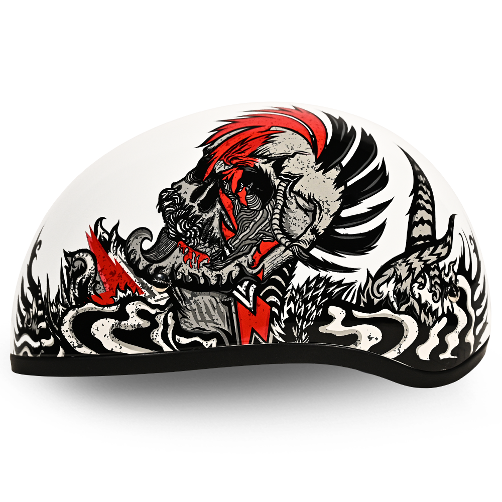 D.O.T. DAYTONA SKULL CAP- W/ ROCKIN' REAPER