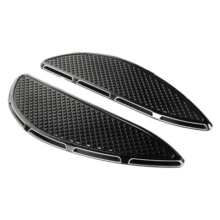 HOGWORKZ® Heaterz Driver Floorboards for Harley® Touring & Softail '86-'25 | Black