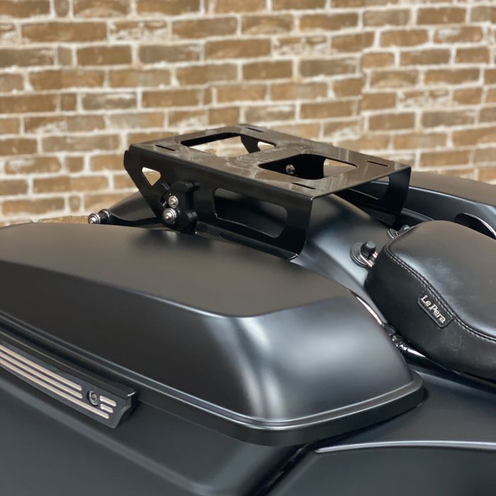 Black Solo Tour Pack Mount for Harley® Touring '09-'25