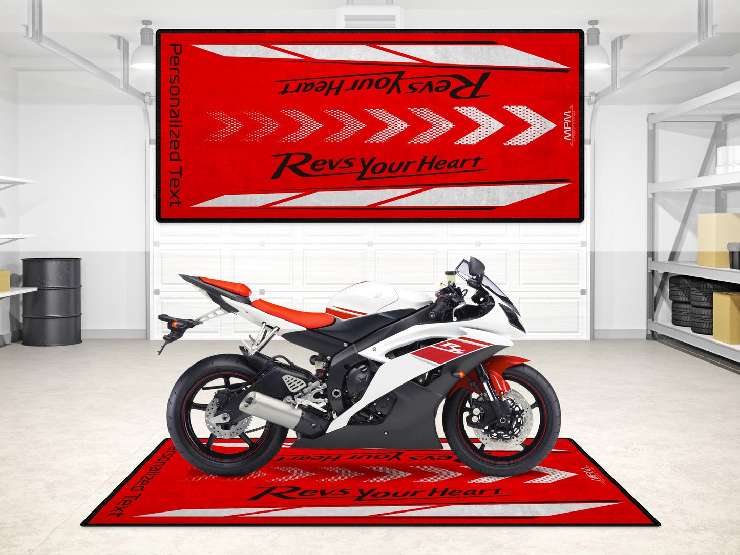 Designed Pit Mat for Yamaha Motorcycle - MM7108