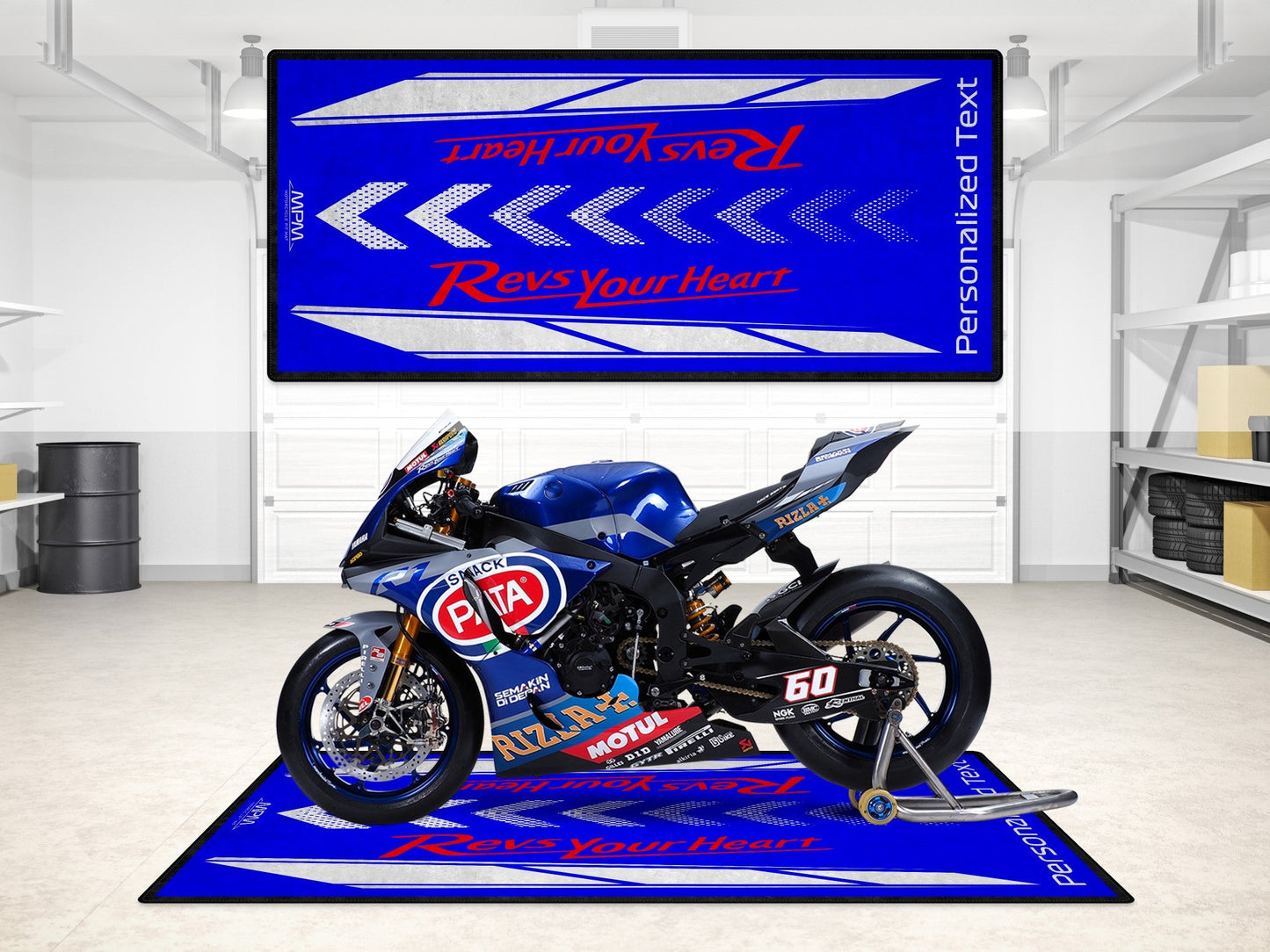 Designed Pit Mat for Yamaha Motorcycle - MM7108