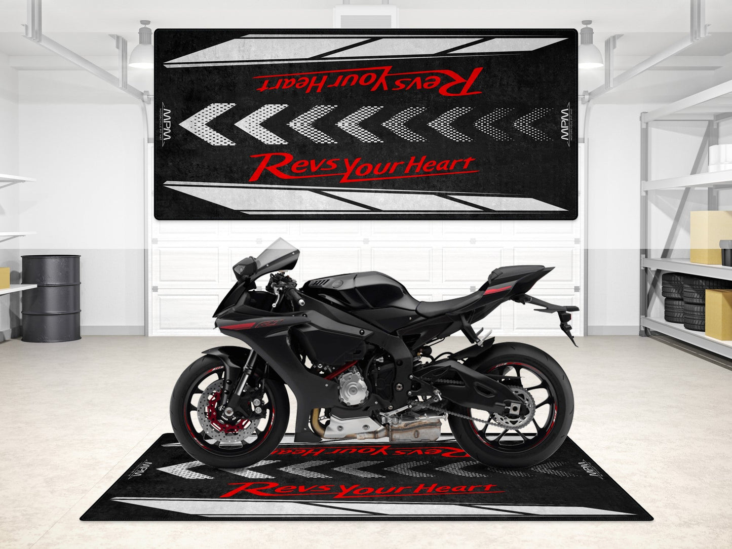 Designed Pit Mat for Yamaha Motorcycle - MM7108